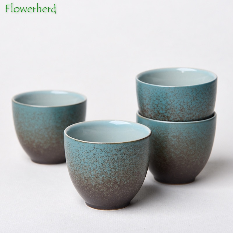 Keramik Kung Fu Tee-einstellen Tee Tasse Japanischen Ofen Variation Tee Tasse Einzigen Tasse Tee Tasse Tee Schüssel Keramik Tasse
