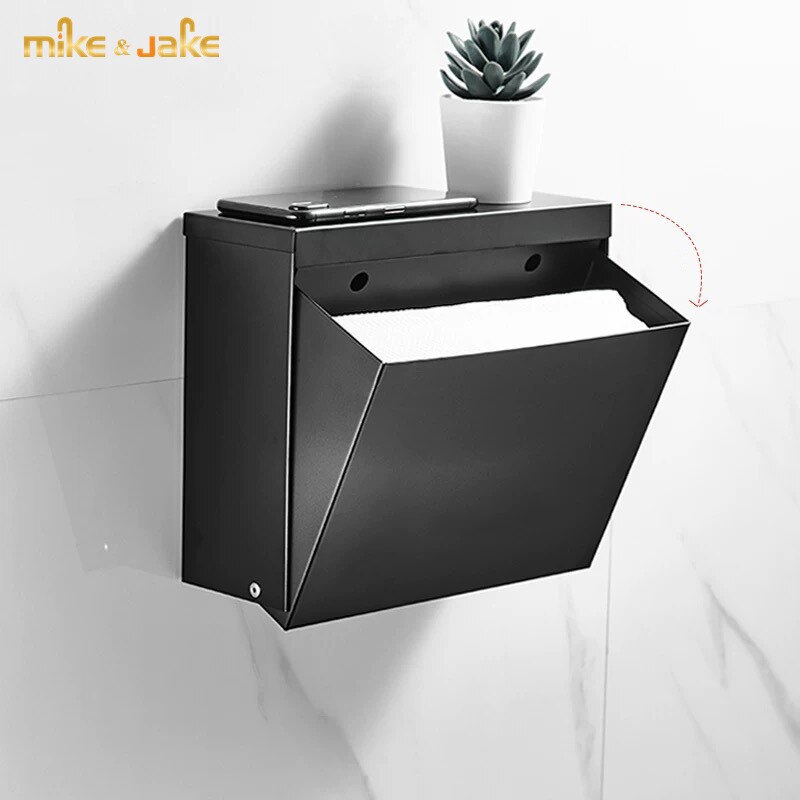 Schlecht schwarz Zauberstab montiert papier Halfter mit praktisch Regal zurück papier Gewebe Kasten Zauberstab Halfter papier Halfter