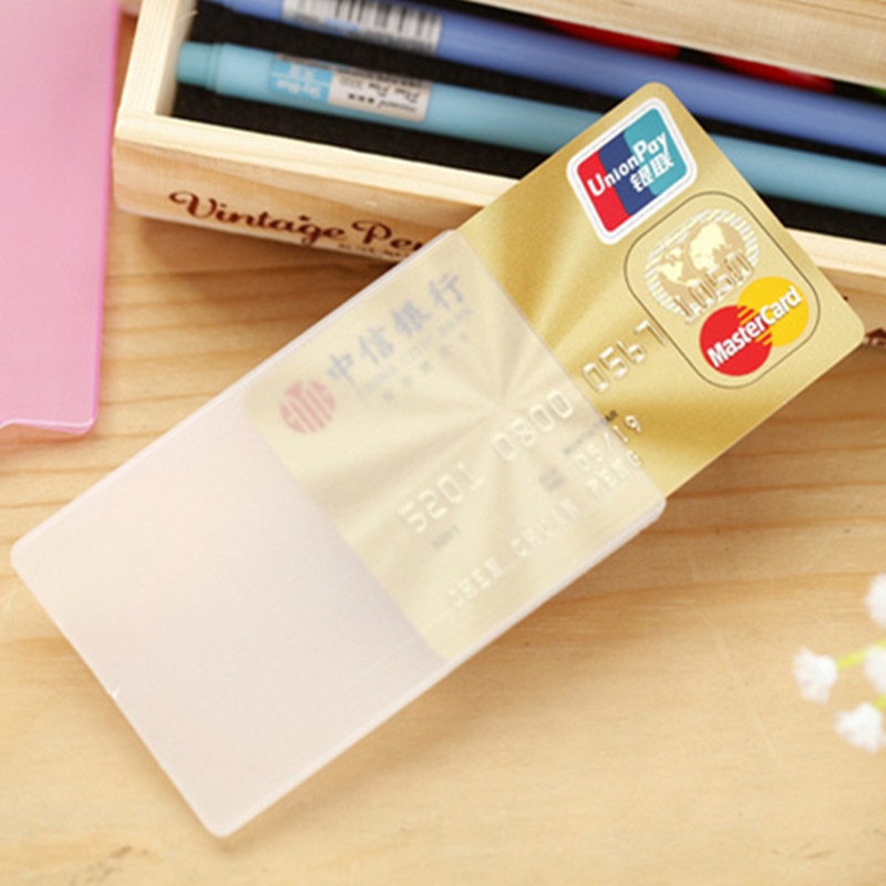 Neue transparent Wasserdichte Schutz Karte einstellen Kunststoff Einfachheit Bus Karte Halfter Schüler Ich würde Karte Bank Visitenkarte Halfter