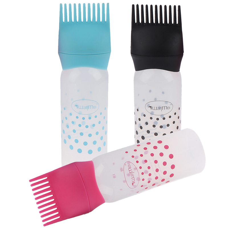 1Stck Kunststoff Färben Shampoo Flasche Öl Kamm 170ML Haar Färbung Haar Werkzeuge Haar Farbstoff Applikator Pinsel Flaschen Styling werkzeug