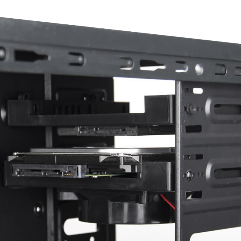 5,25 optische Stock Position 3,5 Zoll bis 2,5 Zoll SSD 8CM Lüfter HDD Adapter Tablett Dock Festplatte Halfter für PC Gehäbenutzen