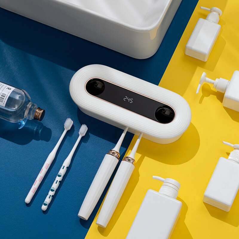 NEUE Zahnbürste Sterilisator USB Kabel Zahnbürste Halfter Zahnbürste Halfter Zauberstab Montiert Universal- Zahnpasta Halfter Faul Muss-haben