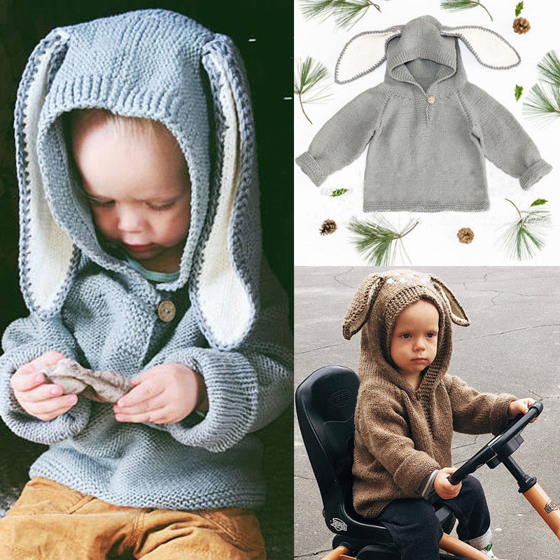 Kleinkind Baby Mädchen Jungen Kleidung Lang Hülse Mit Kapuze Gestrickte zur Seite fahren Warnen Winter zur Seite fahren Häkeln Spitzen Babys Mädchen Jungen Kleidung