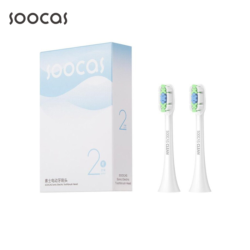 Soocas X3U X5 Zahnbürste Köpfe 2 stücke Pinsel Reinigen Kopf Für X3U X5 X3 X1 V1 Schall- Elektrische Zahnbürste Ersatz köpfe