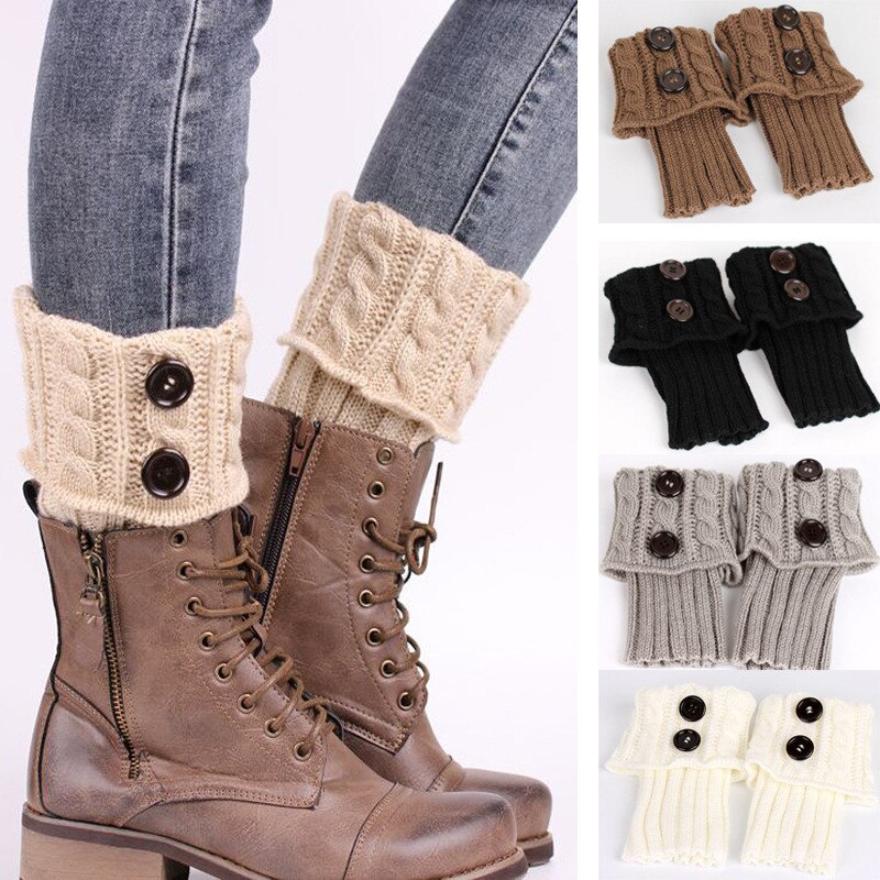 Frauen Häkeln Stiefel Beinlinge Stiefel Abdeckung Halten Warme Socken Hohe Oberschenkel Stiefel Beinlinge Stiefel Abdeckung Socke Nette Bein wärmer