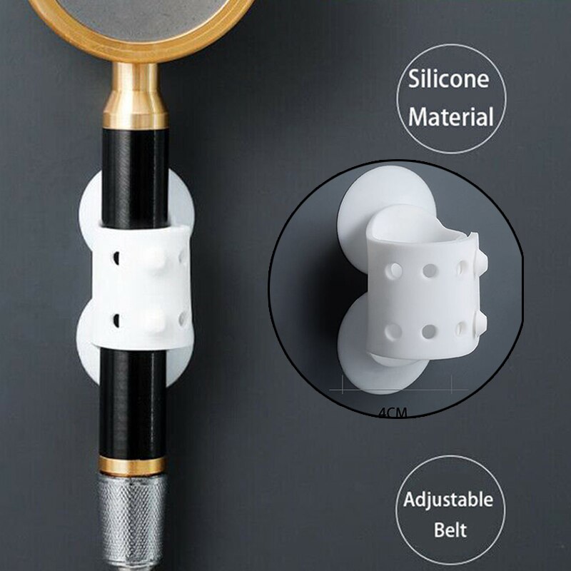 Universal- Keine-schlagen Einstellbar Hand Dusche Halterung Saugnapf Volle Dusche Führungsschiene Kopf Schlecht Drehung Stabilität SQ0128