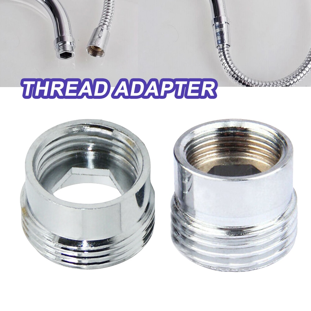 Solide Metall Adapter Innengewinde Wasser sparen Küche Wasserhahn klopfen Belüfter Stecker Küche Wasserhahn Adapter Wasserfilter 3