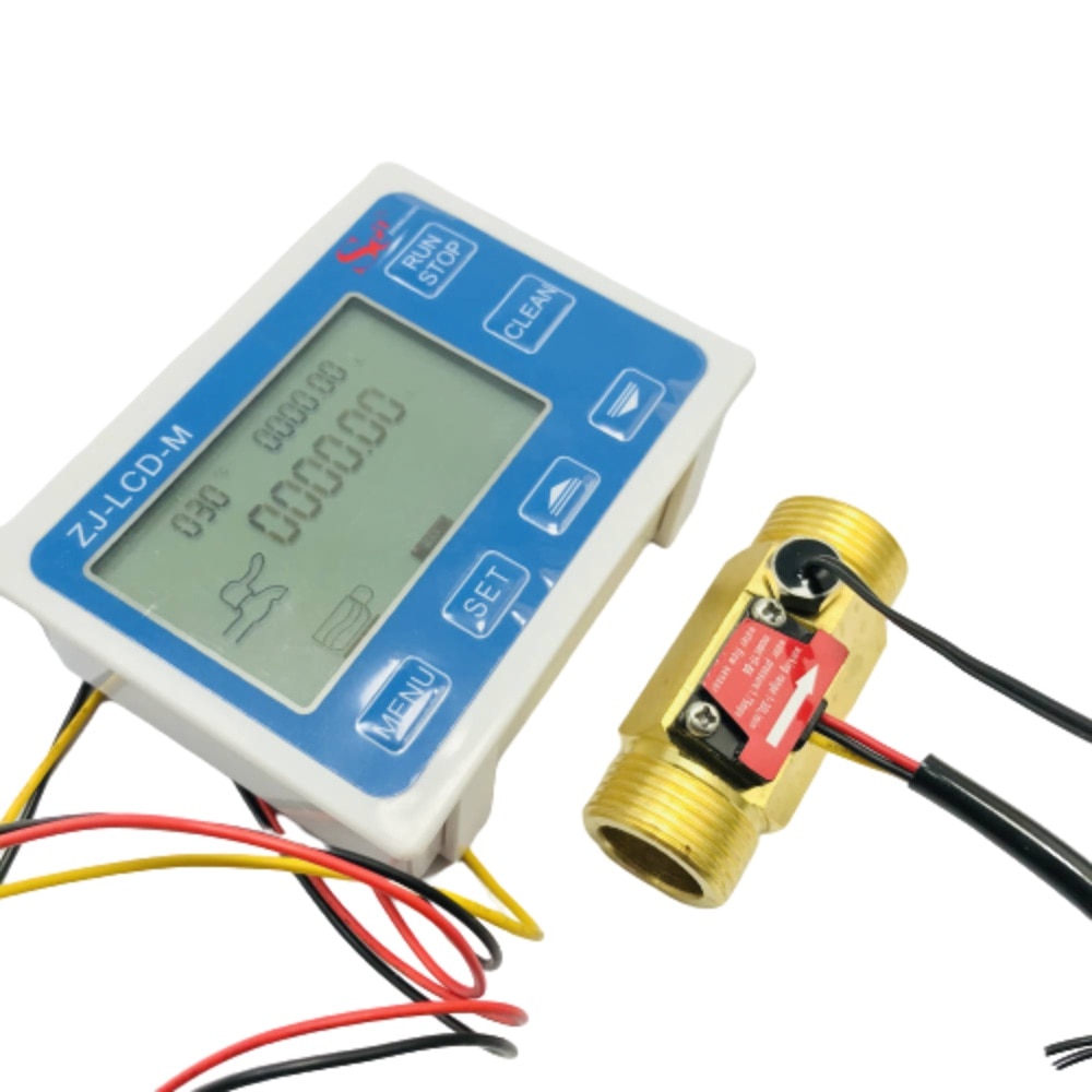 Zj-lcd-m lcd Digital Anzeige mit wasser fließen Sensor Meter quantitativ durchflussmesser mit Sensor seazhongjiang