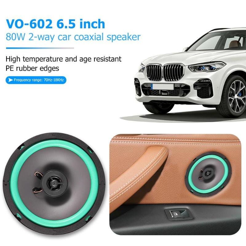 VO-602 6,5 Zoll 80W 2 3-wege-koaxial-lautsprecher Auto Auto Audio- Musik Vollständige Palette Frequenz Hifi Lautsprecher Resonanz Klar Klang