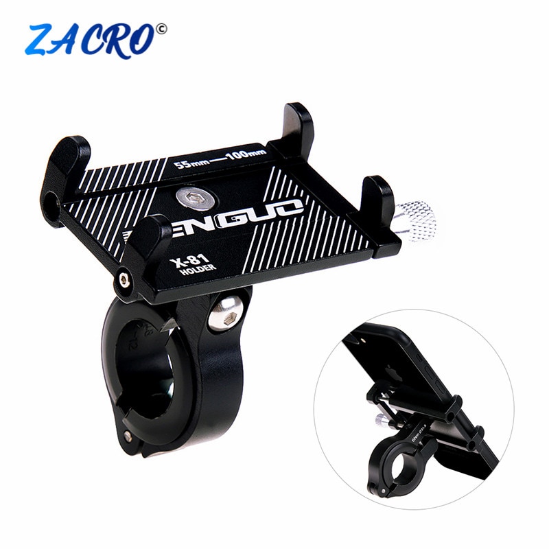 Aluminium Fahrrad Telefon Halfter Für 3,5-6,2 Zoll Smartphone Einstellbare Unterstützung GPS Fahrrad Telefon Stand Halterung