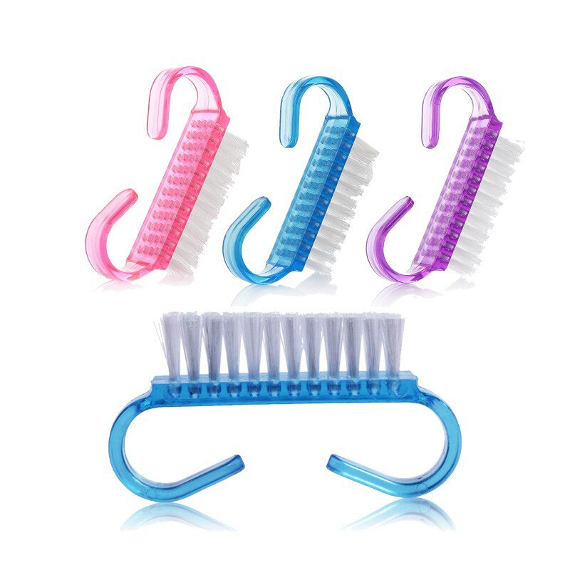 3 Teile/los gemischt Acryl Nagel Pinsel Werkzeug Datei Kleine Horn Kunststoff Nagel Kunst Staub Reinigen Nagel Pinsel Manikübetreffend Weichen Nagel kunst Werkzeuge