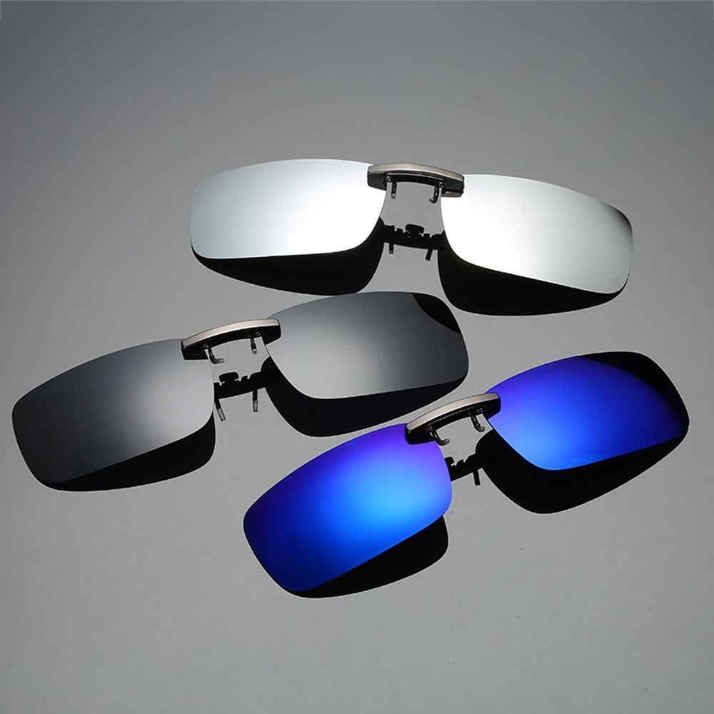 Abnehmbare Nachtsicht Objektiv Fahren Metall Polarisierte Clip Auf Gläser Sonnenbrille Auto Fahrer Brille