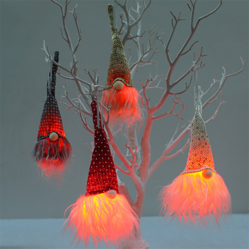 Weihnachten Santa Rudolph Puppe Tuch Geburtstag Für Heimat Dekorationen Weihnachten Ornamente leuchtend Weihnachten Anhänger