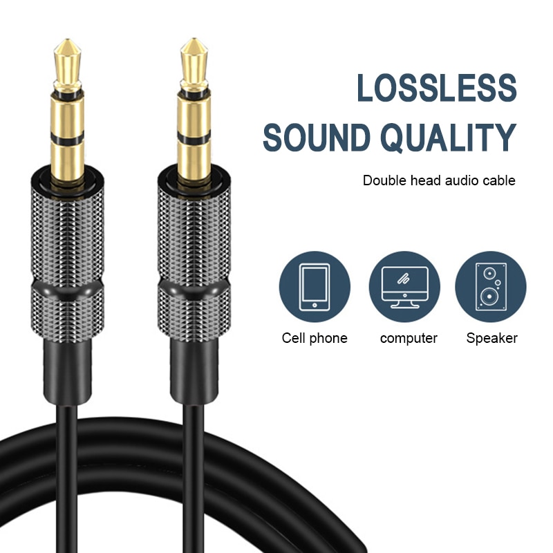1m/2m/3m Aux Audio- Linie 3,5mm Stecker auf 3,5mm Stecker Audio- Kabel Stereo Auto Aux Audio- Linie Öffentlichen Audio- Linie 3,5mm Digital Kabel