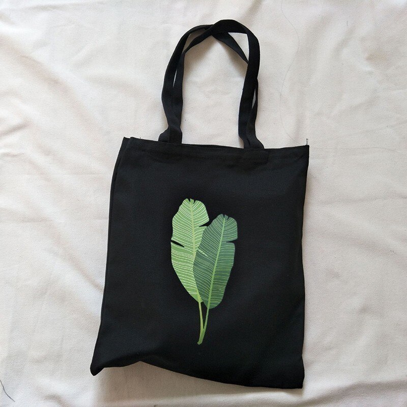 Leinwand Tote Tasche Für Frauen Weibliche Handtaschen Eco wiederverwendbar Tuch Einkaufstasche Schüler Buch Taschen Damen lässig Käufer Tasche schwarz