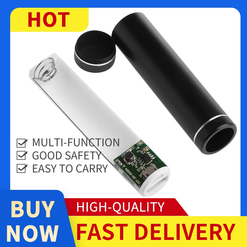 Mehrfarbig Tragbare Energie Bank fallen DIY 1x18650 Energie Kasten Hülse Batterie Halfter Mit USB Ladung Hafen