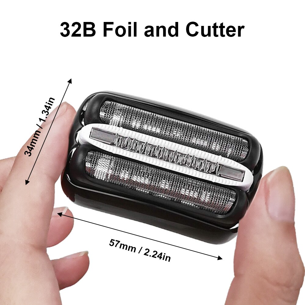 Ersatz Rasierer Kopf Kompatibel für Braun 3 Serie 32B Rasierklinge Kopf für Braun 301S 310S 320S 3040S 3080S 350CC