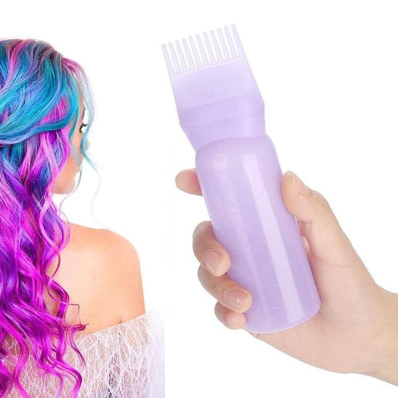 120ml Leere Haar Farbstoff Flasche Mit Applikator Pinsel Abgabe Salon Haar Färbung Färben Flaschen Friseur Styling Werkzeug