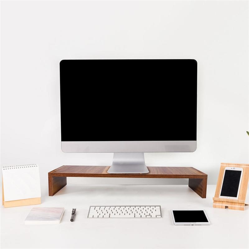 Multi-funktion-Schreibtisch-Monitor Stehen Computer Bildschirm Steigleitung Verdicken Gremium Gestell Laptop Schreibtisch-Notizbuch TV Regal (Weiß)