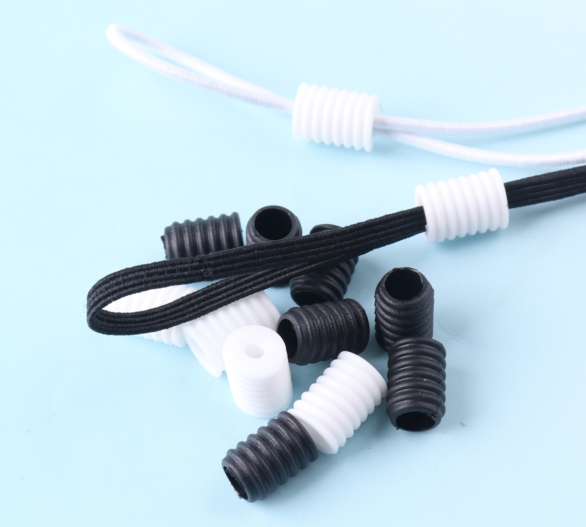 500 stücke 9*5*2mm Elastische Schnur Stopper Seil Schnur Schlösser Schaltet Seil Silikon Kabel Stoppt Schnur Umschalten Clip Kabel Einsteller