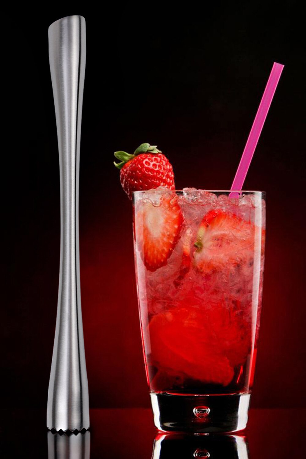 Edelstahl Wein Werkzeuge Eis Cocktail Swizzle Stock Obst Durcheinander Stößel Popsicle Stöcke Zerkleinert Eis Hammer Bar Werkzeuge