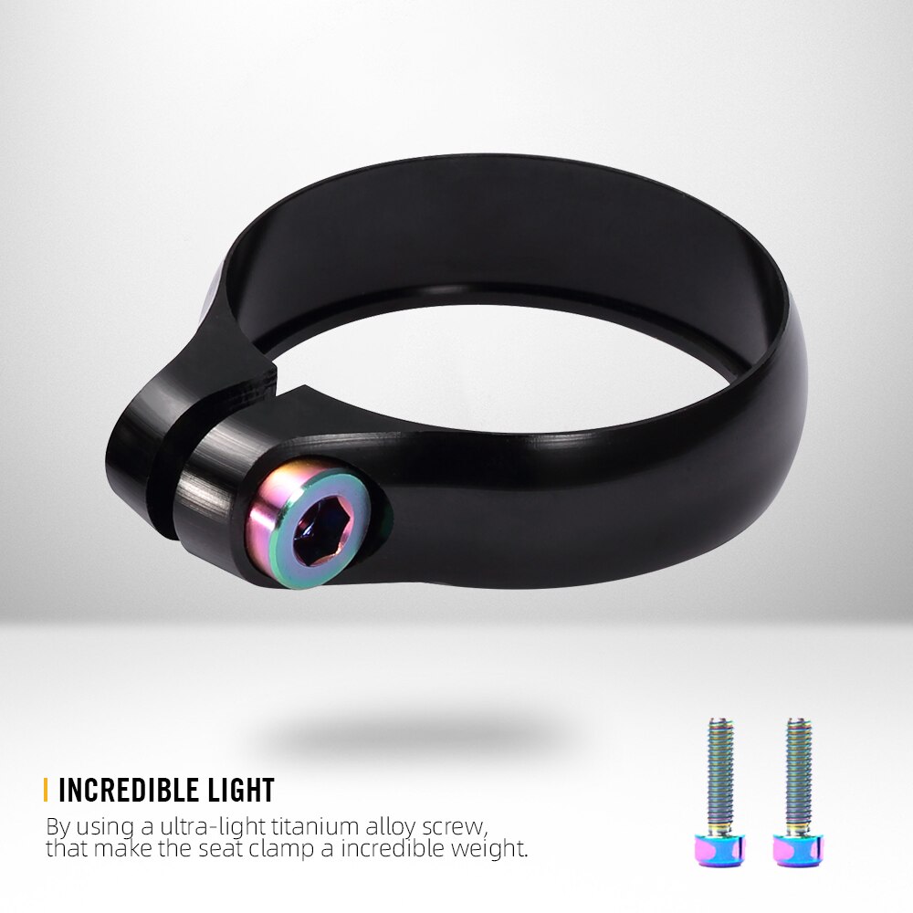 Super Licht Titan Fahrrad Sitz Post Klemme CNC Legierung Sattel Sitz Post Klemme für 27.2/30.8/31,6mm Fahrrad Sattelstütze