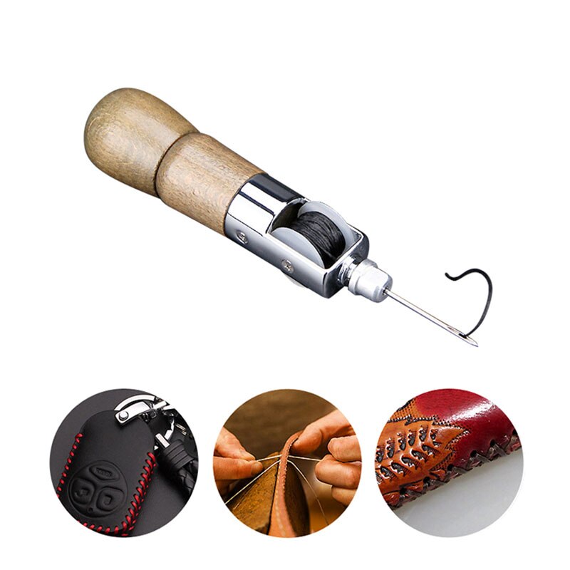 Leder NäHenne Bausatz Nadel und Gewachst Faden Leder Segel Canva Schwere Reparatur Professionelle Schnelle Hefter Leder NäHenne Ahle Werkzeuge