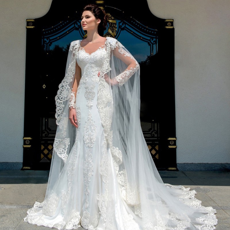 Hochzeit zubehör damen schal sommer Applikationen spitze schal brautkleid zubehör kirche hinter meerjungfrau hochzeit kleid Mantel