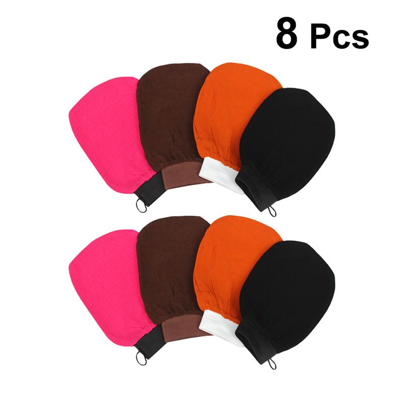 8Stck Schlecht Peeling Handschuhe Schlecht Wäscher Dusche Fäustlinge Schlecht Handtuch Schlecht Handschuhe Für Schlecht Heimat Körper Peeling Massagegerät