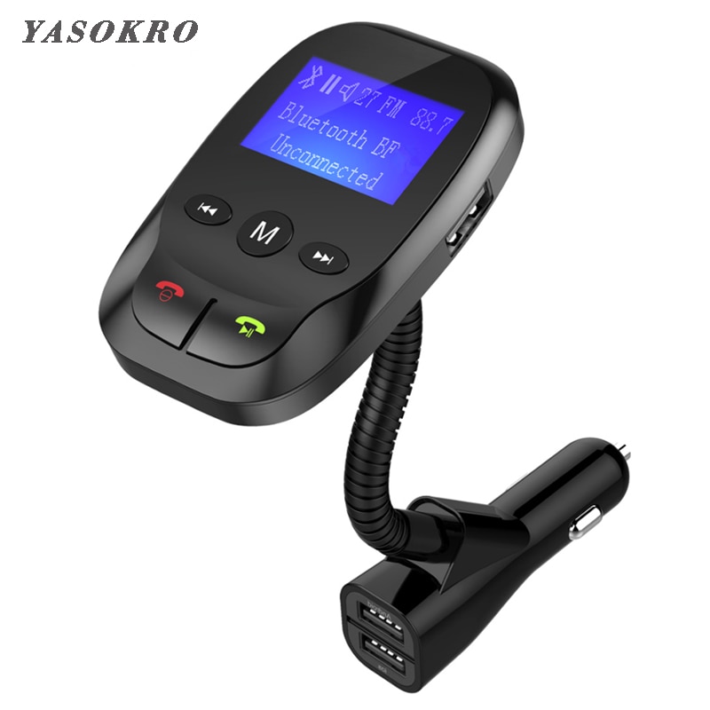 Auto Fm Sender Bluetooth kabellos in-Auto Radio Auto Bausatz AUX Bluetooth Freisprecheinrichtung und Dual USB Ladegerät Unterstützung TF karte & U Disk