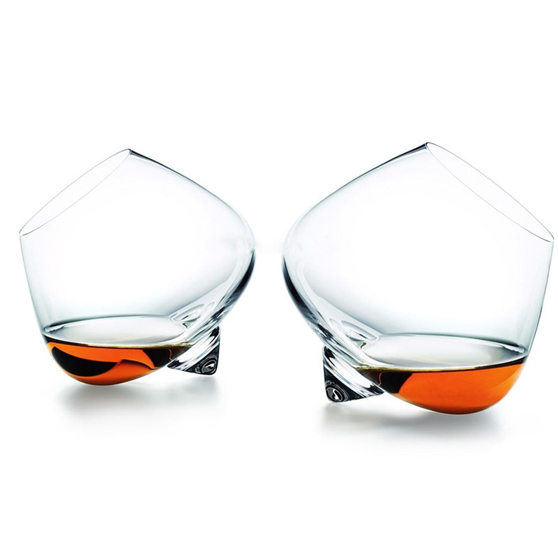 Heißer Normann Drehen Whiskey Schaukel Kristall Glas Schnaps Wein Tasse Cognac Cognacglas Becher Kegel Fuß Whiskey der Whiskybecher