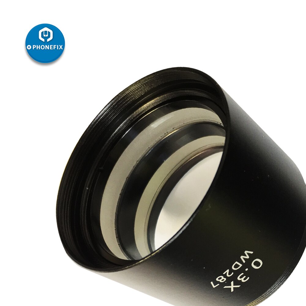 WD287 WD177 WD165 0,3X0,5X2,0X0,7 X Barlow Objektiv Trinocular Stereo Mikroskop Ziel Objektiv Mikroskop Hilfs objekte Objektiv