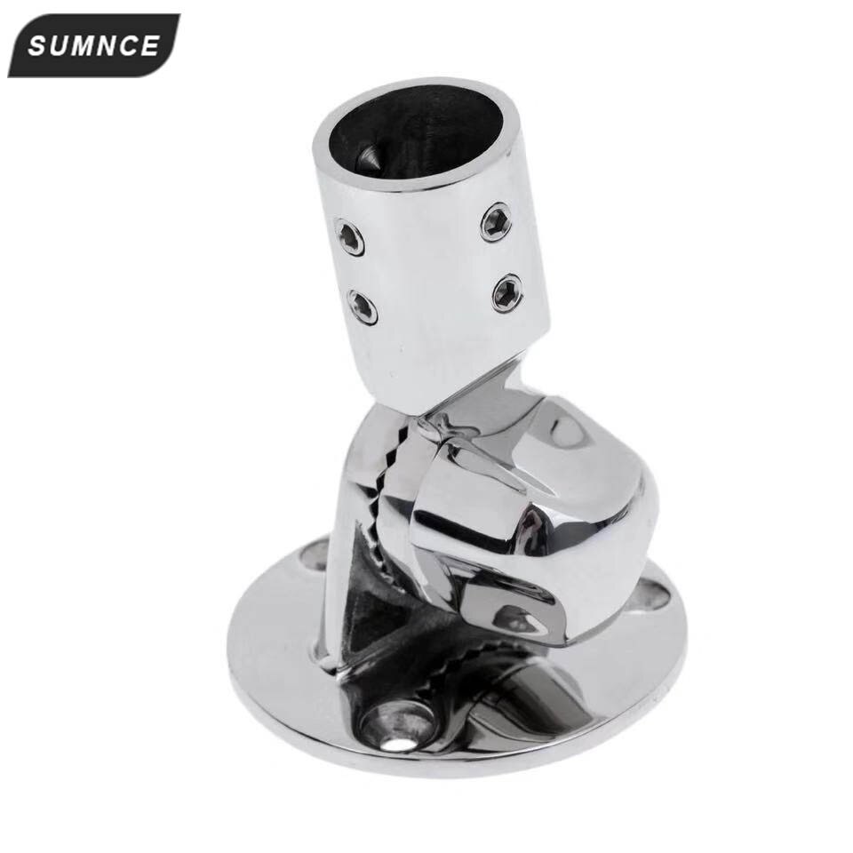 Einstellbar Edelstahl Marine Stiefel 7/8' Antenne Ratsche Deck Basis Halterung für Kajak Kanu Fashing Stiefel Rafting Zubehör