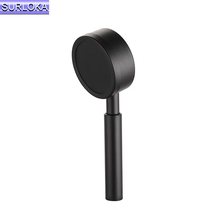 Druck Düse Dusche Kopf Schwarz Edelstahl Schlecht Zubehör Hochdruck Wasser Wassersparregen Dusche Kopf Werkzeug