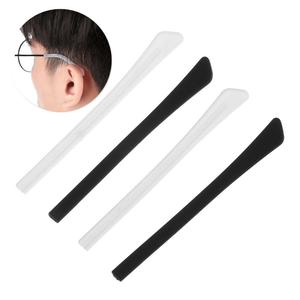 4 paar Brillen Unterhose setzt Anti Unterhose Ohr Haken Tempel Spitze Halfter Haken Silikon Gläser Sonnenbrille Bein setzt Brillen Zubehör