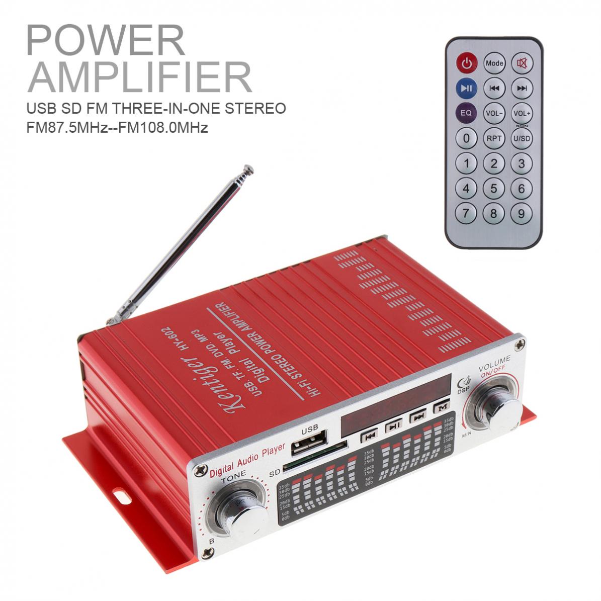 Hallo-FI Digital Audio- Spieler Auto Verstärker FM Radio Stereo-Spieler Unterstützt SD / USB / DVD / MP3 Eingang mit fernbedienung