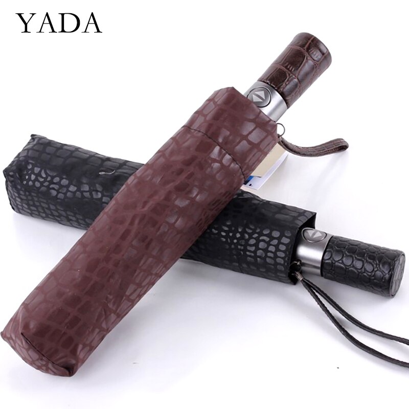 YADA Neue Krokodil drucken Automatische Regenschirm Frauen Mann UV Regendicht Regenschirm Sonnenschirm Regen Sonne Licht Regenschirme YD200308