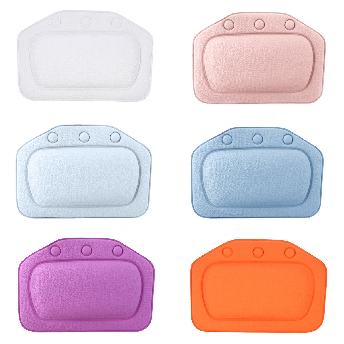 1 PC Schlecht Kissen Gepolsterten Schwammig Entspannende Badewanne Kissen Mit 3 Saugnäpfen PVC Nacken Badewanne Kissen Badewanne Zubehör