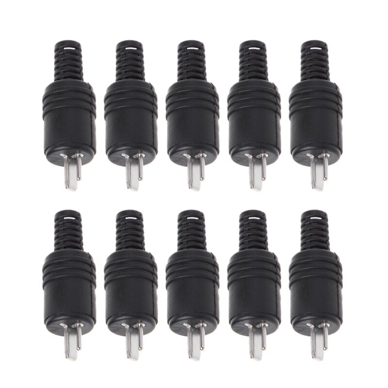 10 Stck 2 Stift Lärm Lautsprecher Stecker 2-Stift Stecker Hifi Lautsprecher Kabel Lot Stecker
