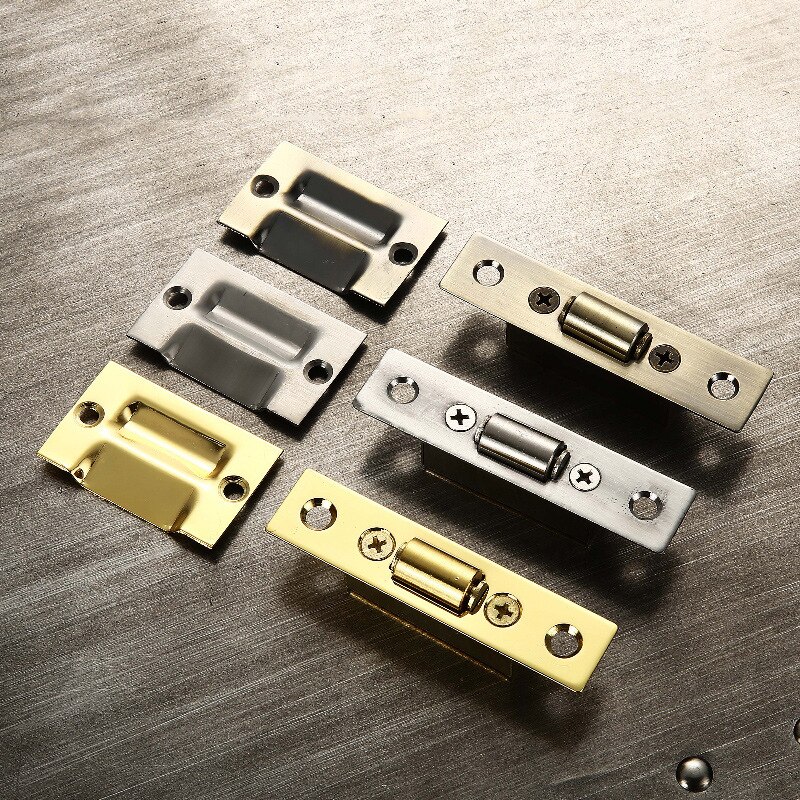 Edelstahl Tür Riegel Schrank Schrank Rolle verriegeln Schloss Holz Tür Stoppt Möbel Hardware-