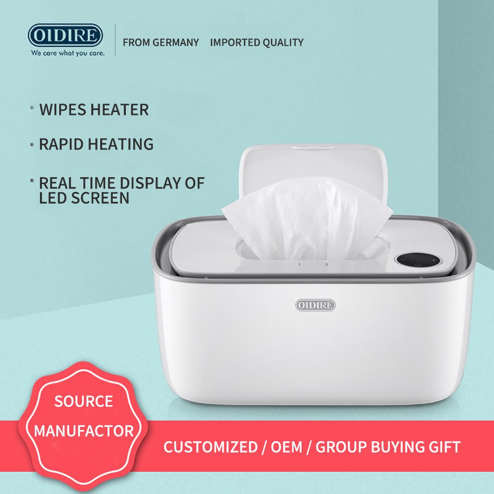 Moderne Nass Gewebe Heizung Lagerung Kasten Kleine Tragbare Haushalt Feuchttücher Wärmer und Spender Gewebe Kasten Weiß