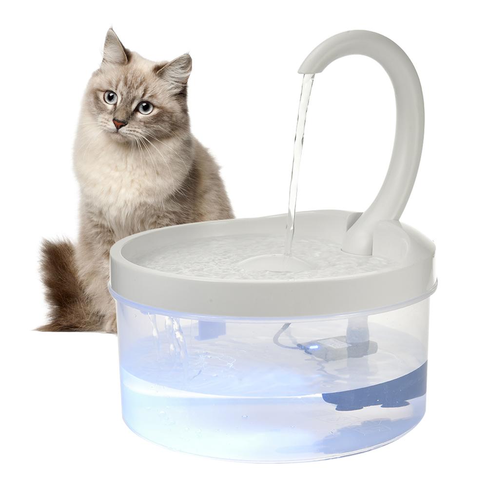 2L/3L Haustier Katze Brunnen LED Blau Licht USB angetrieben Automatische Wasser Spender Katze Zubringer Trinken Filter Für Katzen hunde Haustier Lieferant