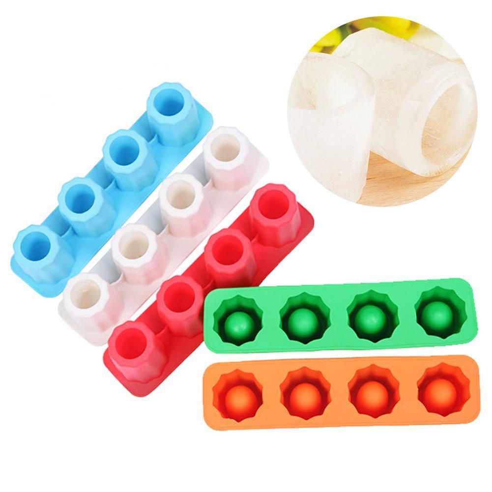 Silikon Eiswürfel Schimmel Neuheit Schuss Gläser Eis Farbe Neuheit bilden Silikon Eis Tasse bilden Gelegentliche CHW2453 Tablett Party gi M2U4