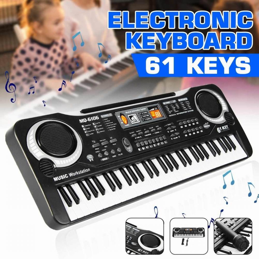 61 tasten Digitale Musik Elektronische Tastatur Schlüssel Bord Elektrische Klavier freundlicher Multifunktions ABS Tragbare Klavier Musik Tastatur