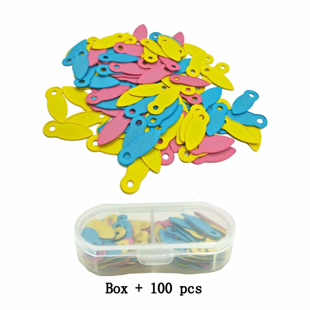 100Stck + Kasten 6 Farben Brads Für Rotierenden Schlösser Tasten Diy Foto Rahmen Dekoration Brads Verzierung Dekoration Scrapbooking