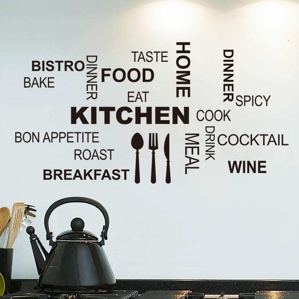 KÜCHE kreative Text Zauberstab aufkleber wohnzimmer Küche tisch hintergrund dekoration wandbild tapete Heimat Dekor abnehmbare aufkleber