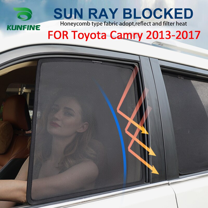 4 teile/satz Oder 2 teile/satz Magnetische Auto Seite Fenster Sonnenschutz Gittergewebe Schatten blind Für Toyota Camry Auto Vorhang