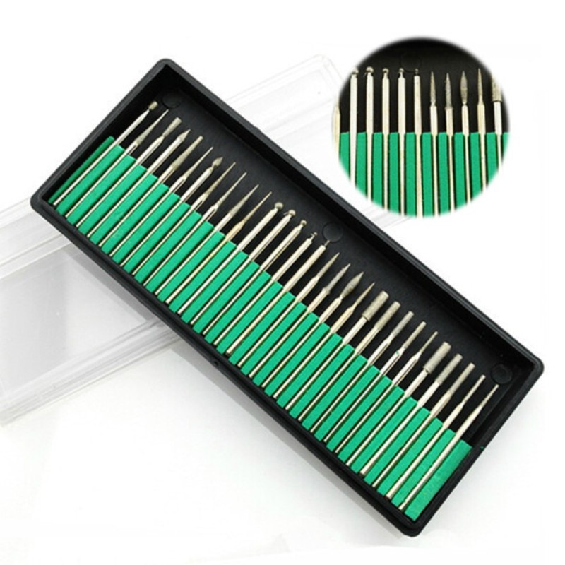 30 teile/satz Nagel Bohrer Bits Elektrische Pedikübetreffend Bits für Manikübetreffend Maschine 2,35 Stange Einreichung Manikübetreffend Werkzeug für Nagel Kunst Bohrer nagel Datei