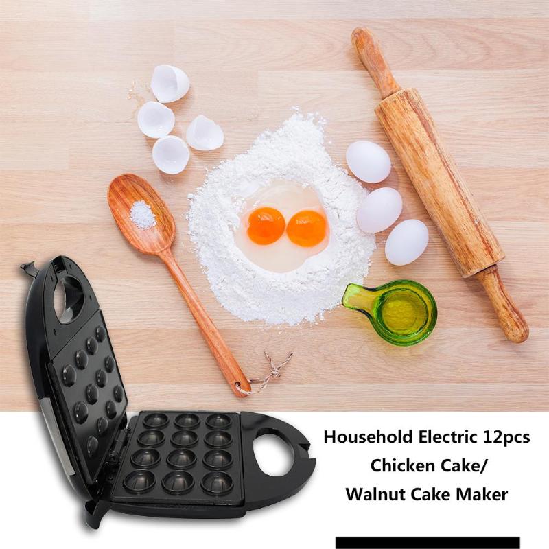 Haushalt Elektrische Nussbaum Kuchen Hersteller Sandwich Frühstück Maschine Sandwich Eisen Toaster Backen Frühstück Pfanne Ofen UK Stecker