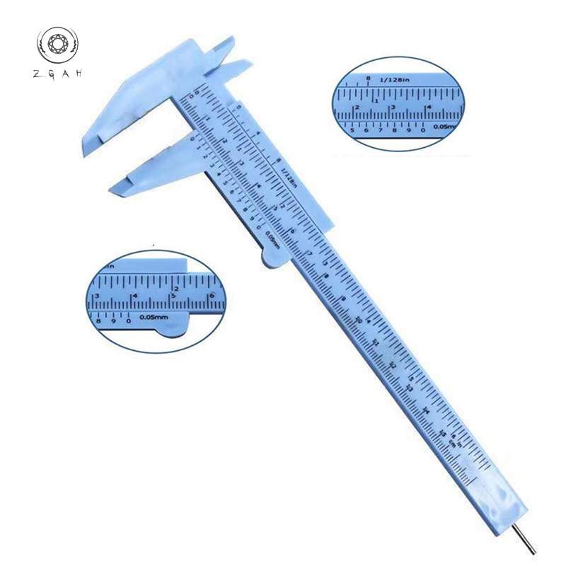 Kunststoff sattel 0-150mm Dual skala Mini wenwan messschieber wenwan messung holzbearbeitung sattel messung werkzeug